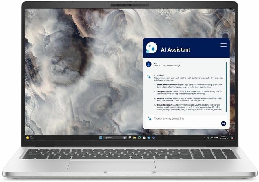 Dell Pro 16 Plus PB16250 platinum silver laptop with numeric keypad, front view