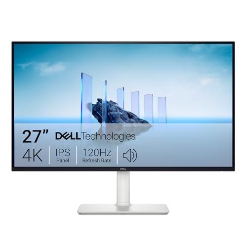 Dell 27 Plus S2725QS 4K IPS monitor in silver on its stand