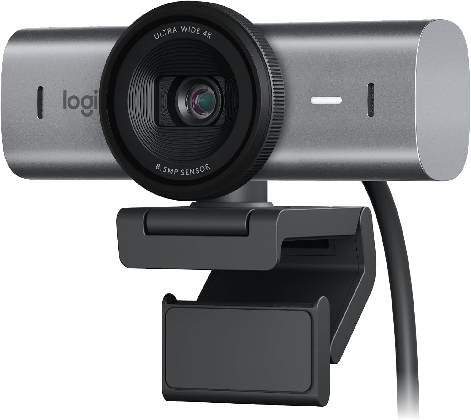 Logitech MX Brio ultra HD 4K webcam in graphite