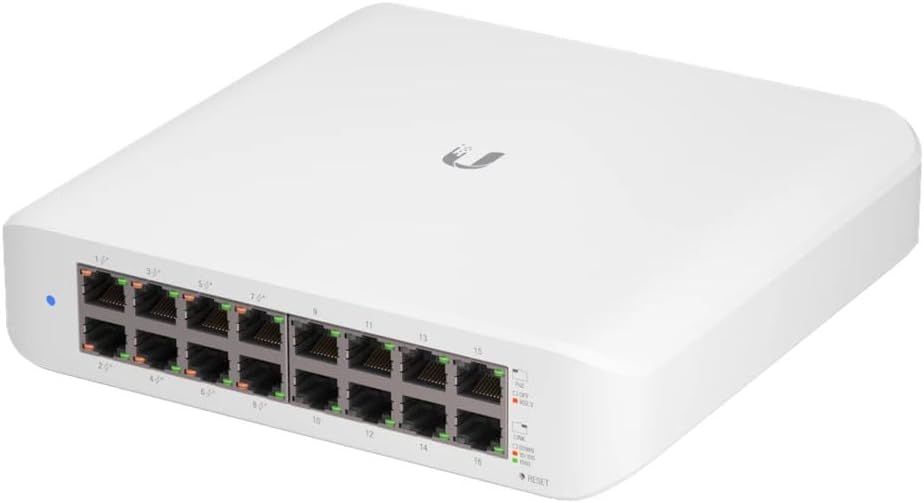 Ubiquiti UniFi Switch Lite 16 PoE compact 16-port switch